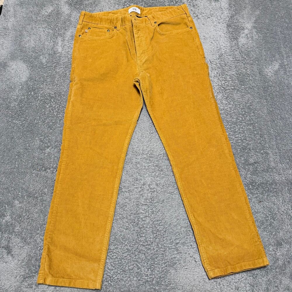 Spoke Cord Fives Pants Mens 36 x28.5 Build B Corduroy Slim Straight